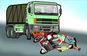 Truck-bike-accident