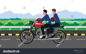 stock-vector-two-people-without-helmet-riding-motor-bike-indian-motor-bike-2001344018
