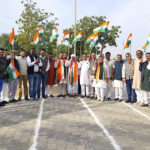 જિલ્લા ભાજપ દવારા  કચ્છ કમલમ ખાતે ધ્વજવંદન કરાયું