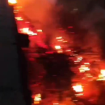 સ્વામિનારાયણ મંદિર પાસે કોઈ કારણસર આગનો બનાવ