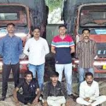 આધાર-પુરાવા વગરના શંકાસ્પદ ભંગાર ભરેલી એક જ નંબરની બે ટ્રક સાથે ત્રણની ધરપકડ