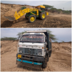 બોરાણા સિમમાંથી સાદિરેતી ખનીજનું ખનન કરતા એક લોડર મશીન તથા એક ડમ્પર ઝડપાયા