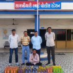 ભા૨તીય બનાવટના અંગ્રેજી દારુ નો કેશ શોધી કાઢતી સામખીયારી પોલીસ