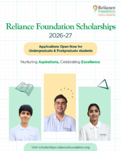 Image - Reliance Foundation Scholarships 2026-27